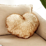 Coussin d'oreiller maison lavable sans noyau Housse d'oreiller en forme de cœur, 40x50cm