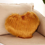 Coussin d'oreiller maison lavable sans noyau Housse d'oreiller en forme de cœur, 40x50cm