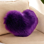 Coussin d'oreiller maison lavable sans noyau Housse d'oreiller en forme de cœur, 40x50cm
