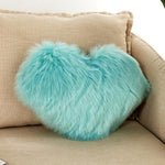 Coussin d'oreiller maison lavable sans noyau Housse d'oreiller en forme de cœur, 40x50cm