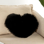 Coussin d'oreiller maison lavable sans noyau Housse d'oreiller en forme de cœur, 40x50cm