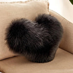 Coussin d'oreiller maison lavable sans noyau Housse d'oreiller en forme de cœur, 40x50cm