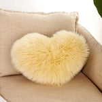 Coussin d'oreiller maison lavable sans noyau Housse d'oreiller en forme de cœur, 40x50cm