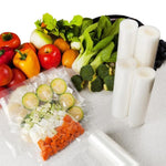 Sacs de conservation sous vide alimentaire quadrillés pour riz, sacs rouleaux sous vide, 12x500cm, 15x500cm, 17x500cm, 20x500cm, 25x500cm, 28x500cm, 32x500cm