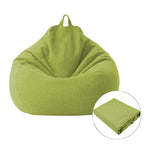 Housse de fauteuil pouf paresseux en tissu, 70x80cm, 80x90cm