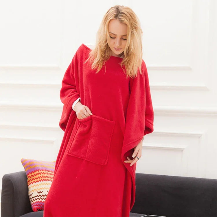 Couverture en polaire corail douce et épaisse pour printemps et automne, couverture TV, rouge, rose, marine
