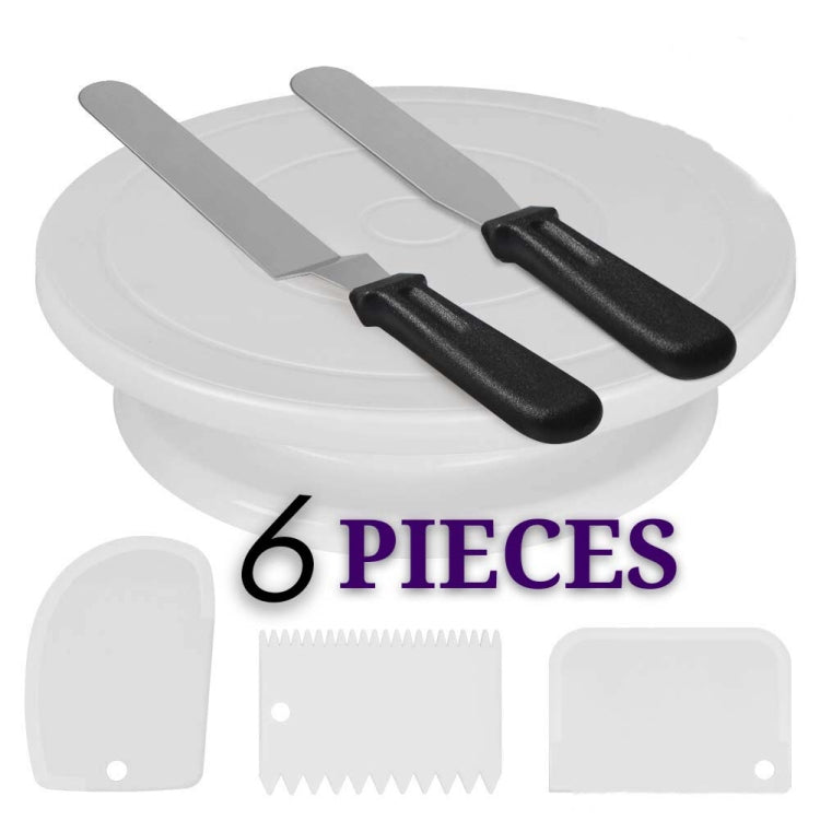 Plateau tournant à gâteaux, Ensemble de décoration de table, Douilles de décoration, Sacs en silicone, Pâtisserie DIY, Lot de 6 pièces, Lot de 12 pièces, Lot de 60 pièces