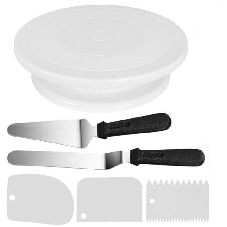 Plateau tournant à gâteaux, Ensemble de décoration de table, Douilles de décoration, Sacs en silicone, Pâtisserie DIY, Lot de 6 pièces, Lot de 12 pièces, Lot de 60 pièces
