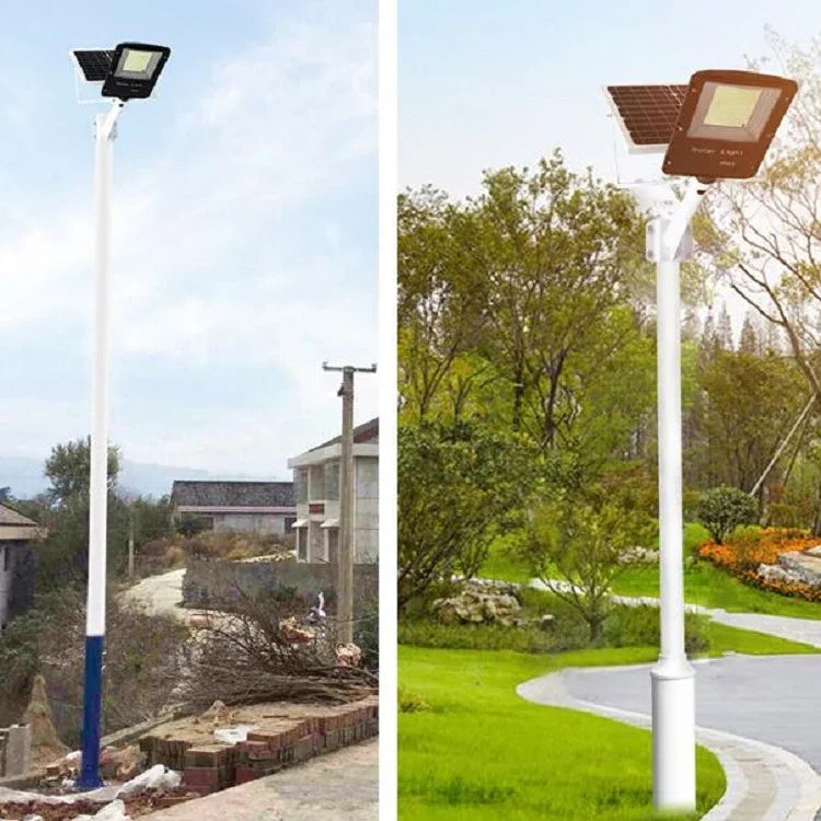 Lampadaire Solaire Extérieur Étanche, Éclairage Routier Intelligent avec Télécommande, T2 68 LED, T3 122 LED, T4 204 LED, T5 300 LED
