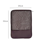 Sac à dossiers zippé en maille translucide Sac de rangement spécial papeterie Pour examens étudiants Couleur aléatoire, Sac de rangement papeterie