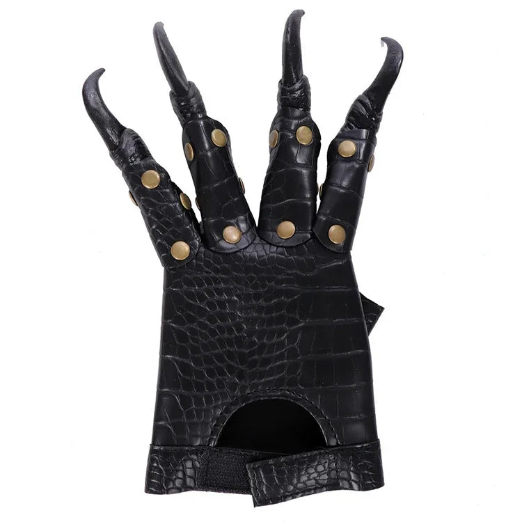 Accessoires de déguisement de carnaval d'Halloween, gants de cosplay, griffes de dragon, gants en forme de griffe de dragon