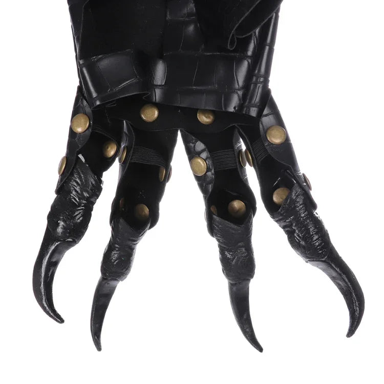 Accessoires de déguisement de carnaval d'Halloween, gants de cosplay, griffes de dragon, gants en forme de griffe de dragon