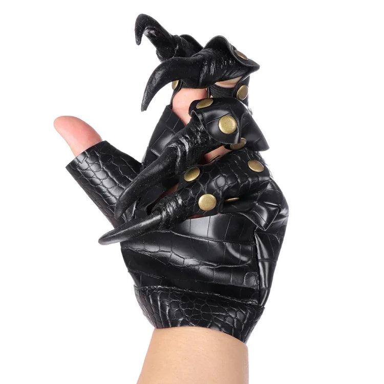 Accessoires de déguisement de carnaval d'Halloween, gants de cosplay, griffes de dragon, gants en forme de griffe de dragon