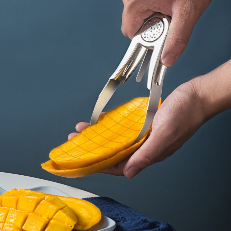 Coupe-mangue, dénoyauteur et éplucheur, coupe-mangue