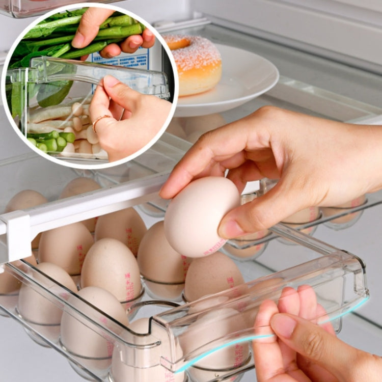 Boîte de rangement pour réfrigérateur type tiroir carrée multifonctionnelle pour la conservation des aliments, boîte pour 1 œuf, boîte fraîcheur 1, boîte pour 2 œufs, boîte fraîcheur 2, boîte pour 1 œuf + boîte fraîcheur 1, boîte sans crochet