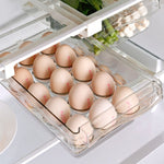 Boîte de rangement pour réfrigérateur type tiroir carrée multifonctionnelle pour la conservation des aliments, boîte pour 1 œuf, boîte fraîcheur 1, boîte pour 2 œufs, boîte fraîcheur 2, boîte pour 1 œuf + boîte fraîcheur 1, boîte sans crochet