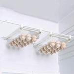Boîte de rangement pour réfrigérateur type tiroir carrée multifonctionnelle pour la conservation des aliments, boîte pour 1 œuf, boîte fraîcheur 1, boîte pour 2 œufs, boîte fraîcheur 2, boîte pour 1 œuf + boîte fraîcheur 1, boîte sans crochet