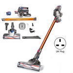 ZEK 150W 10kPa Aspirateur balai sans fil puissant pour la maison, rechargeable, sans brosse anti-acariens prise UK, avec brosse anti-acariens prise UK, sans brosse anti-acariens prise EU, avec brosse anti-acariens prise EU