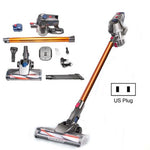 ZEK 150W 10kPa Aspirateur balai sans fil puissant pour la maison, rechargeable, sans brosse anti-acariens prise UK, avec brosse anti-acariens prise UK, sans brosse anti-acariens prise EU, avec brosse anti-acariens prise EU