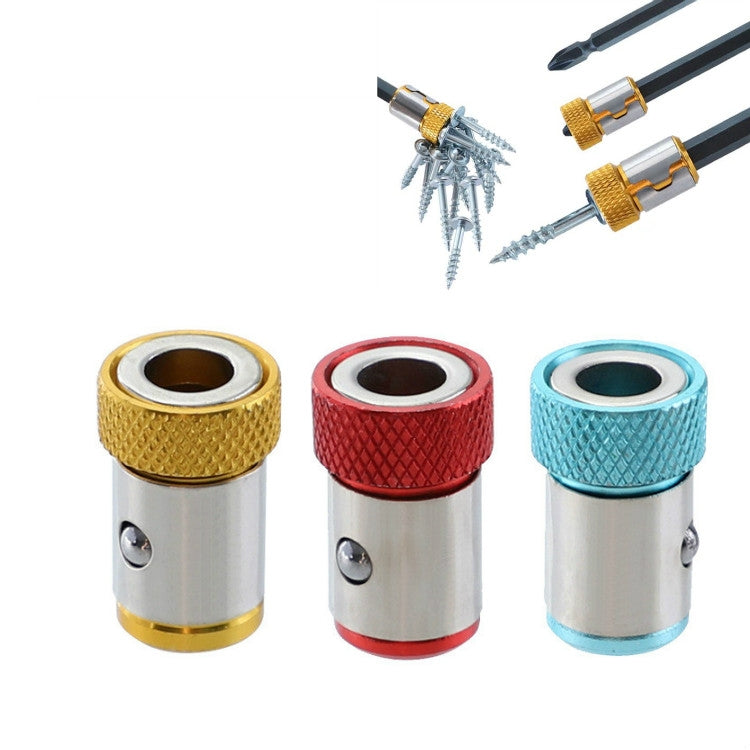 10 PCS Embout tournevis avec anneau magnétique Manche universel en acier magnétique, Livraison couleur aléatoire, 10PCS CQ-23