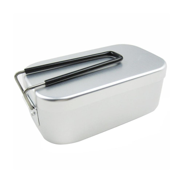 Outdoor Travel Camping Camping Lunch Box Portable Foldable Aluminum Lunch Box Retro Lunch Box Small, Small Regular Lunch Box, Lunch Box And Steaming Rack