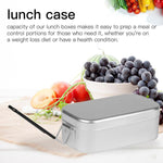 Boîte à déjeuner pliable portable en aluminium pour camping et voyage en plein air, boîte à déjeuner rétro petite, petite boîte à déjeuner standard, boîte à déjeuner avec support vapeur