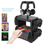 Support de rangement pour disques de jeu et casque audio pour PS5/XSX
