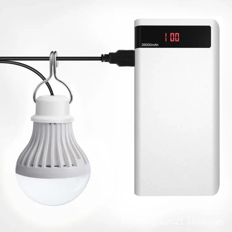 Ampoule USB Lampe de Camping Lampe de Secours, 2 PCS
