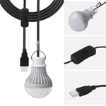 Ampoule USB Lampe de Camping Lampe de Secours, 2 PCS