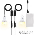 Ampoule USB Lampe de Camping Lampe de Secours, 2 PCS