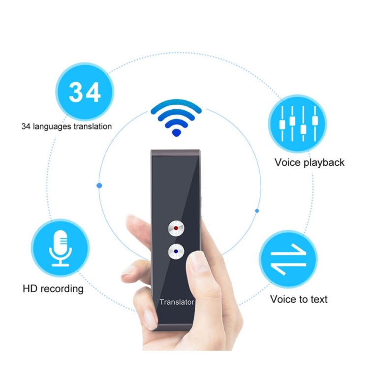 Traducteur vocal T8 de poche pour 30 langues Traducteur portable bidirectionnel en temps réel pour l'apprentissage personnel et les voyages