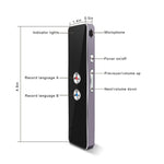 Traducteur vocal T8 de poche pour 30 langues Traducteur portable bidirectionnel en temps réel pour l'apprentissage personnel et les voyages