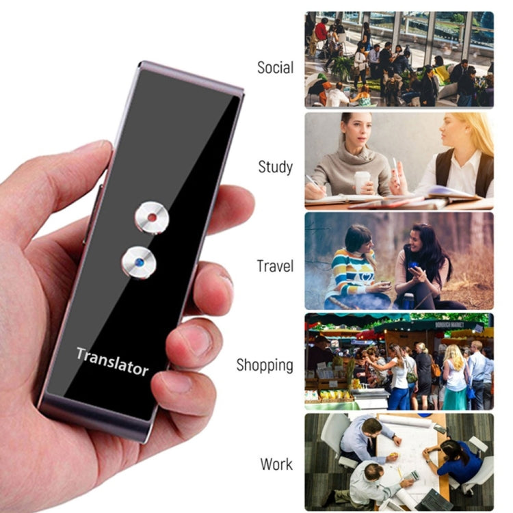 Traducteur vocal T8 de poche pour 30 langues Traducteur portable bidirectionnel en temps réel pour l'apprentissage personnel et les voyages