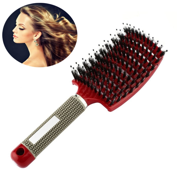 Brosse à cheveux démêlante en nylon avec picots de massage pour femme, brosse de coiffure pour salon