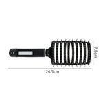 Brosse à cheveux démêlante en nylon avec picots de massage pour femme, brosse de coiffure pour salon