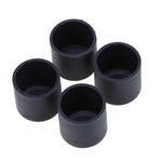 100 capuchons de pieds de chaise en plastique noirs antidérapants pour pieds de meubles, bouchons de base de table, protection de sol, 16 mm, 19 mm, 22 mm, 25 mm