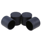 100 capuchons de pieds de chaise en plastique noirs antidérapants pour pieds de meubles, bouchons de base de table, protection de sol, 16 mm, 19 mm, 22 mm, 25 mm