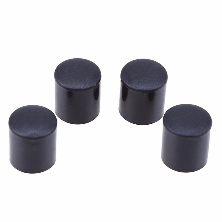 100 capuchons de pieds de chaise en plastique noirs antidérapants pour pieds de meubles, bouchons de base de table, protection de sol, 16 mm, 19 mm, 22 mm, 25 mm