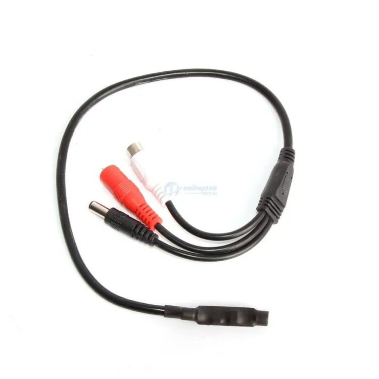 Mini microphone audio pour système de vidéosurveillance haute sensibilité, idéal pour la capture audio de sécurité et les systèmes DVR.