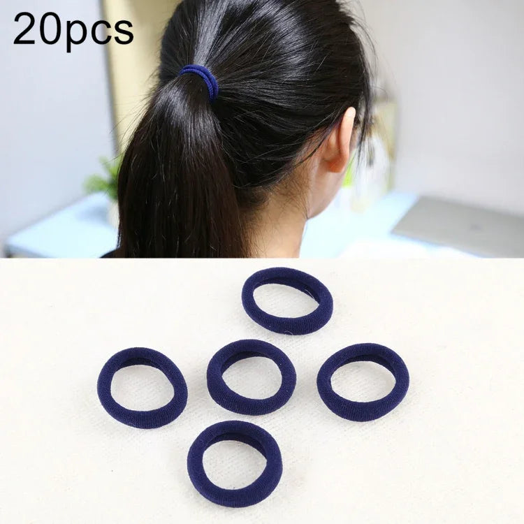 20 pièces / paquet élastiques pour cheveux filles enfants attaches queue de cheval bandeaux élastiques