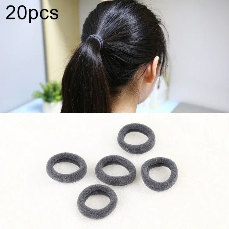20 pièces / paquet élastiques pour cheveux filles enfants attaches queue de cheval bandeaux élastiques