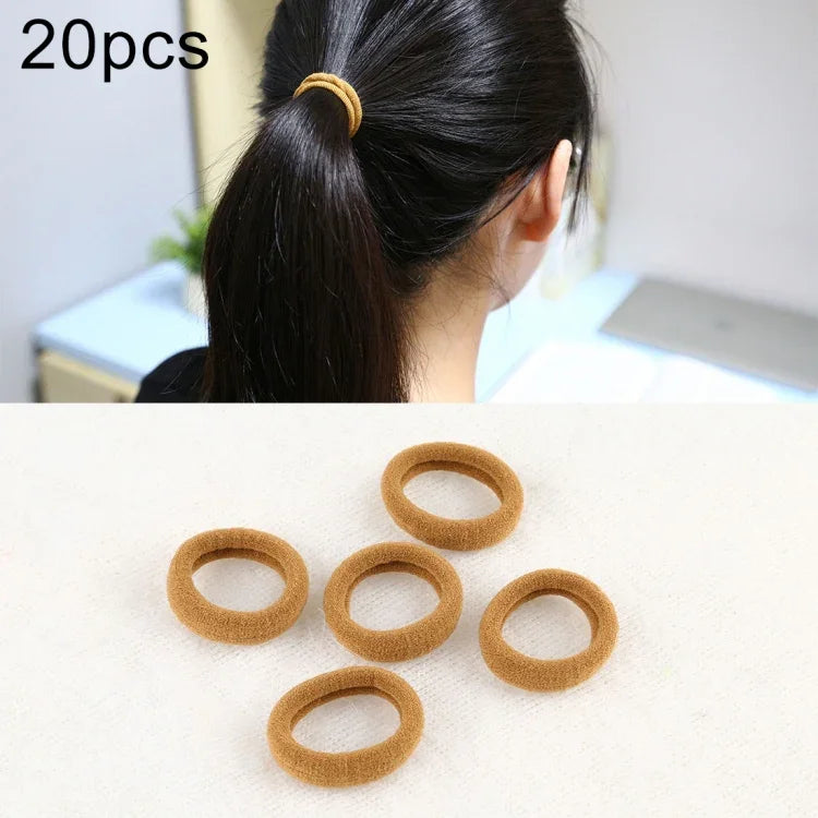 20 pièces / paquet élastiques pour cheveux filles enfants attaches queue de cheval bandeaux élastiques