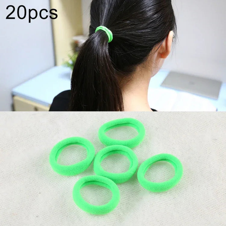 20 pièces / paquet élastiques pour cheveux filles enfants attaches queue de cheval bandeaux élastiques