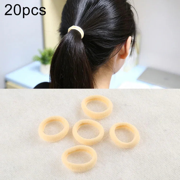 20 pièces / paquet élastiques pour cheveux filles enfants attaches queue de cheval bandeaux élastiques