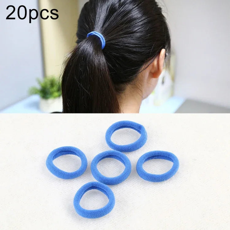 20 pièces / paquet élastiques pour cheveux filles enfants attaches queue de cheval bandeaux élastiques