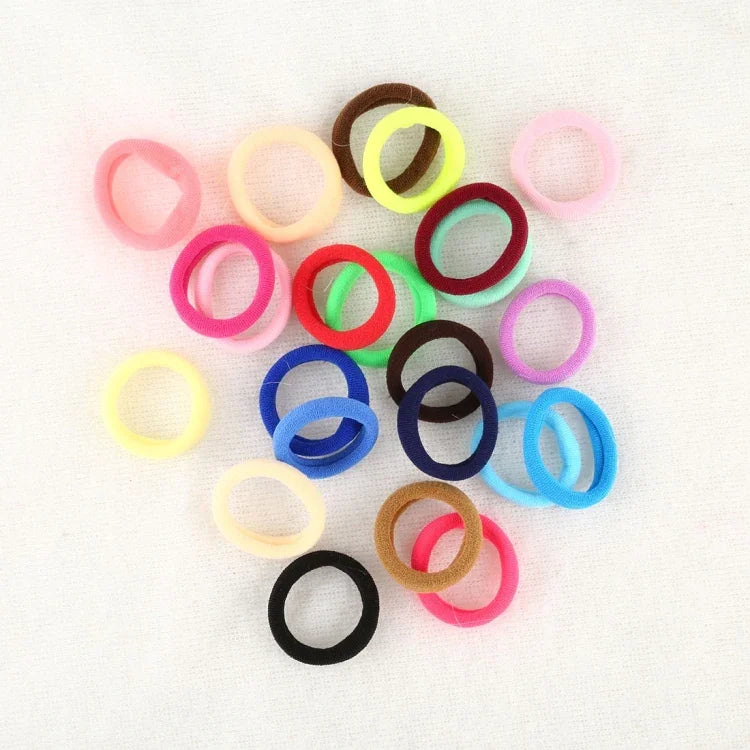 20 pièces / paquet élastiques pour cheveux filles enfants attaches queue de cheval bandeaux élastiques