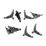 10 PCS Boîte Cadeau Bijoux Bronze Antique Boîte en Bois Pieds Décoratifs Protecteur d'Angle, Protecteur d'Angle Boîte Cadeau Bijoux