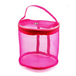 Mesh Bag DIY Hand Weaving Tools Yarn Storage Knitting Bag Organizer Hollow Yarn Bag, Big Rose Red, Big Purple, Small Rose Red, Small Purple, Small Beige, Small Pink