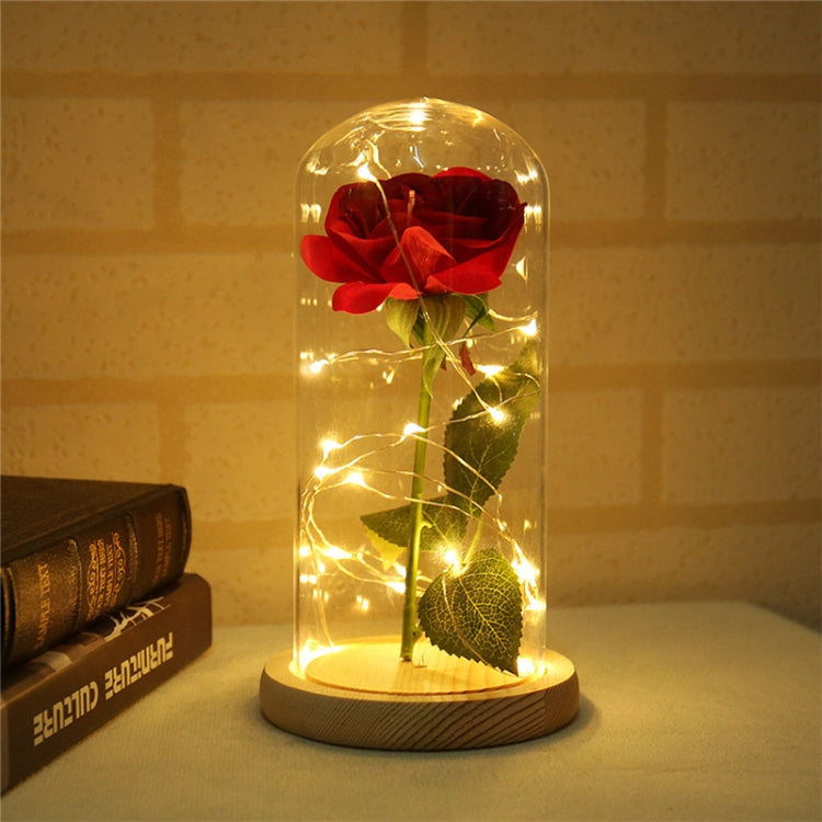 Roses artificielles lumineuses LED clignotantes, fleurs décoratives romantiques fraîches, cadeau de mariage Saint-Valentin pour envoyer aux amoureux, 0-5W
