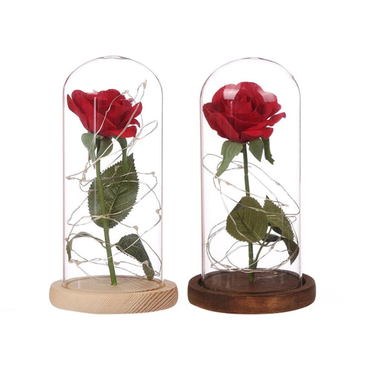 LED flashing luminous artificial fresh roses romantic decorative flower wedding Valentine's Day gift to send lovers birthday, 0-5W